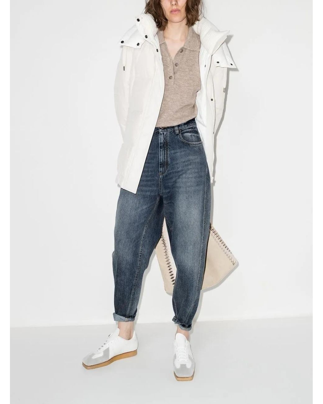 Brunello Cucinelli Blue Tapered-Leg Jeans