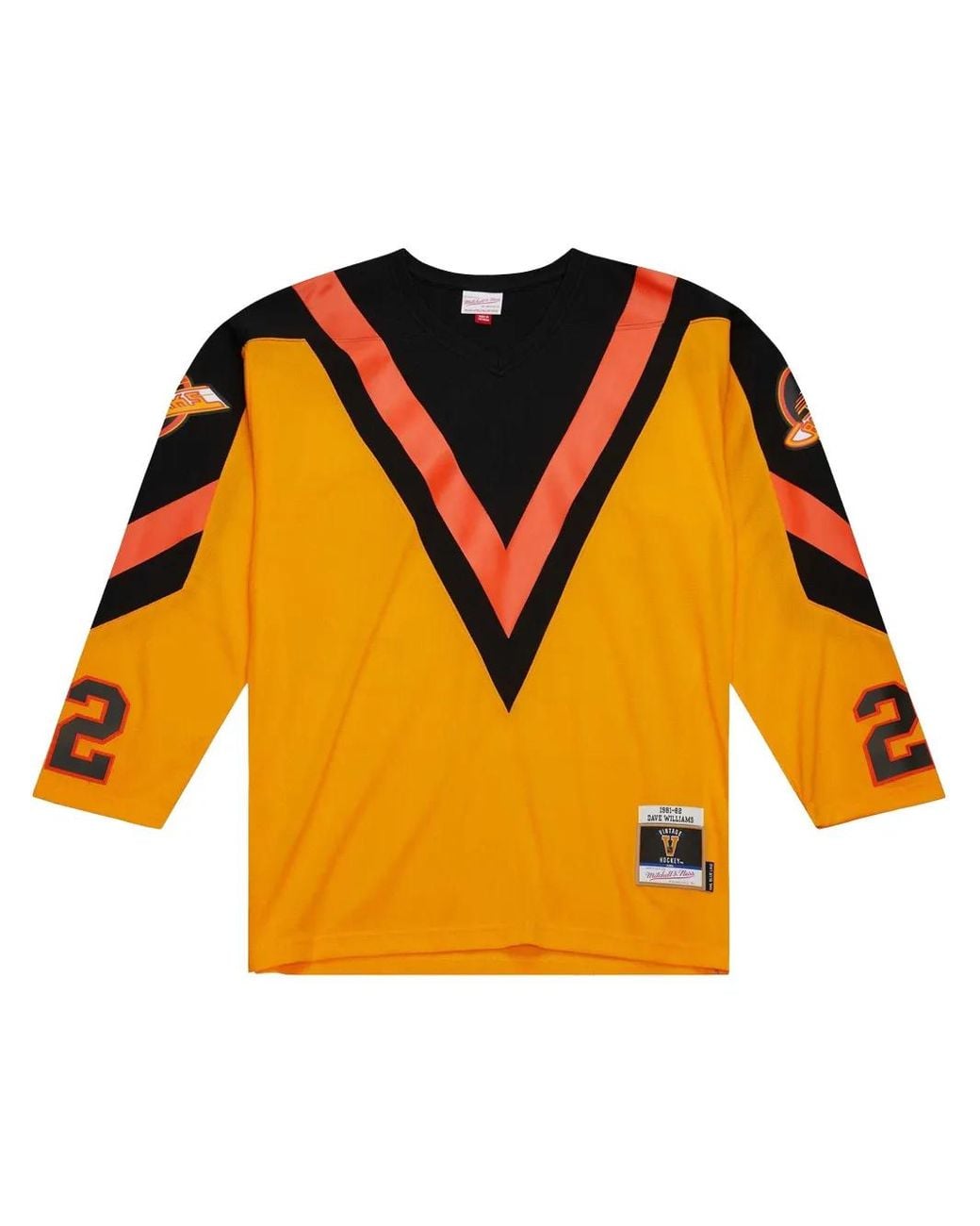 Mitchell & Ness Orange Nhl "Canucks 1981 Dave Williams" Jersey for men