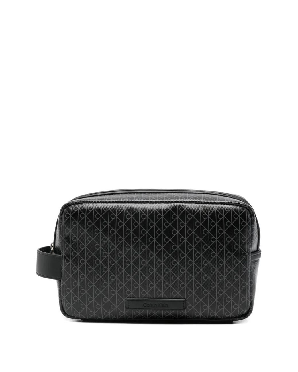 Calvin Klein Kulturbeutel Mit Logo-Muster in Black für Herren