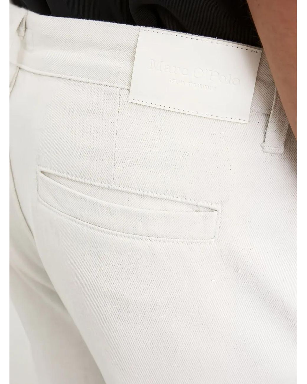 Marc O' Polo White Logo-Patch Jeans for men