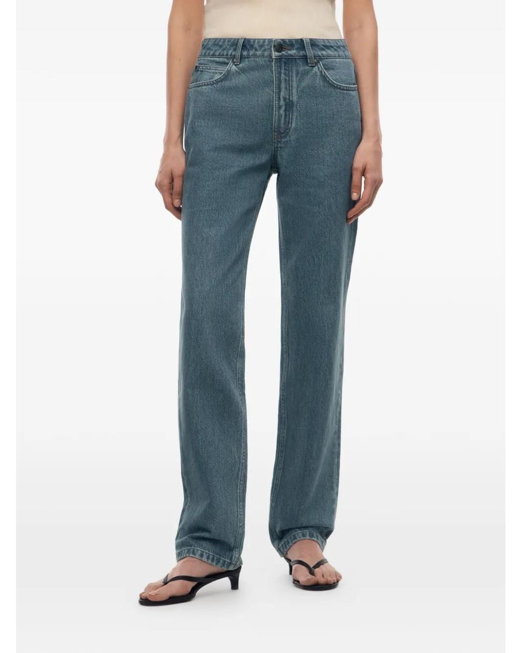 12 STOREEZ Blue 3211 Straight-Leg Jeans