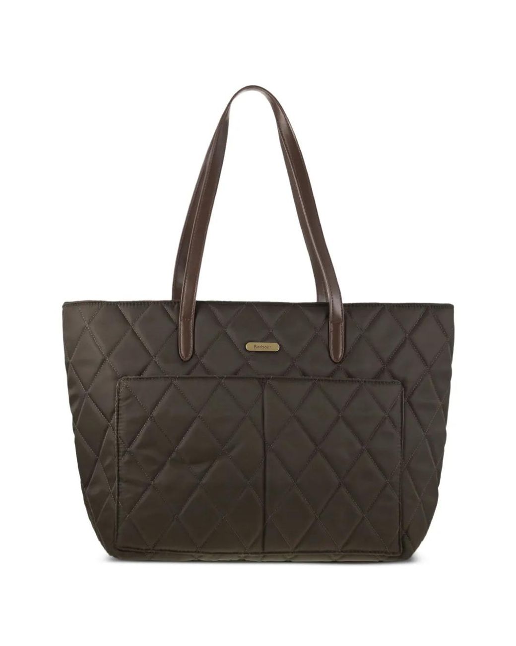 Barbour Black Quilted Tote Bag