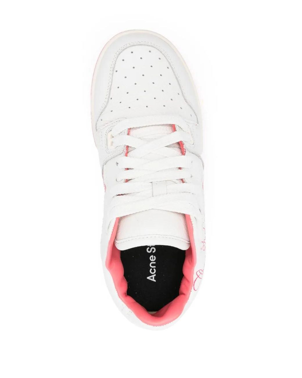 Acne White Trainers