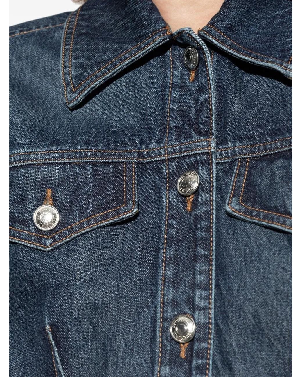 Sportmax Blue Filato Denim Jacket