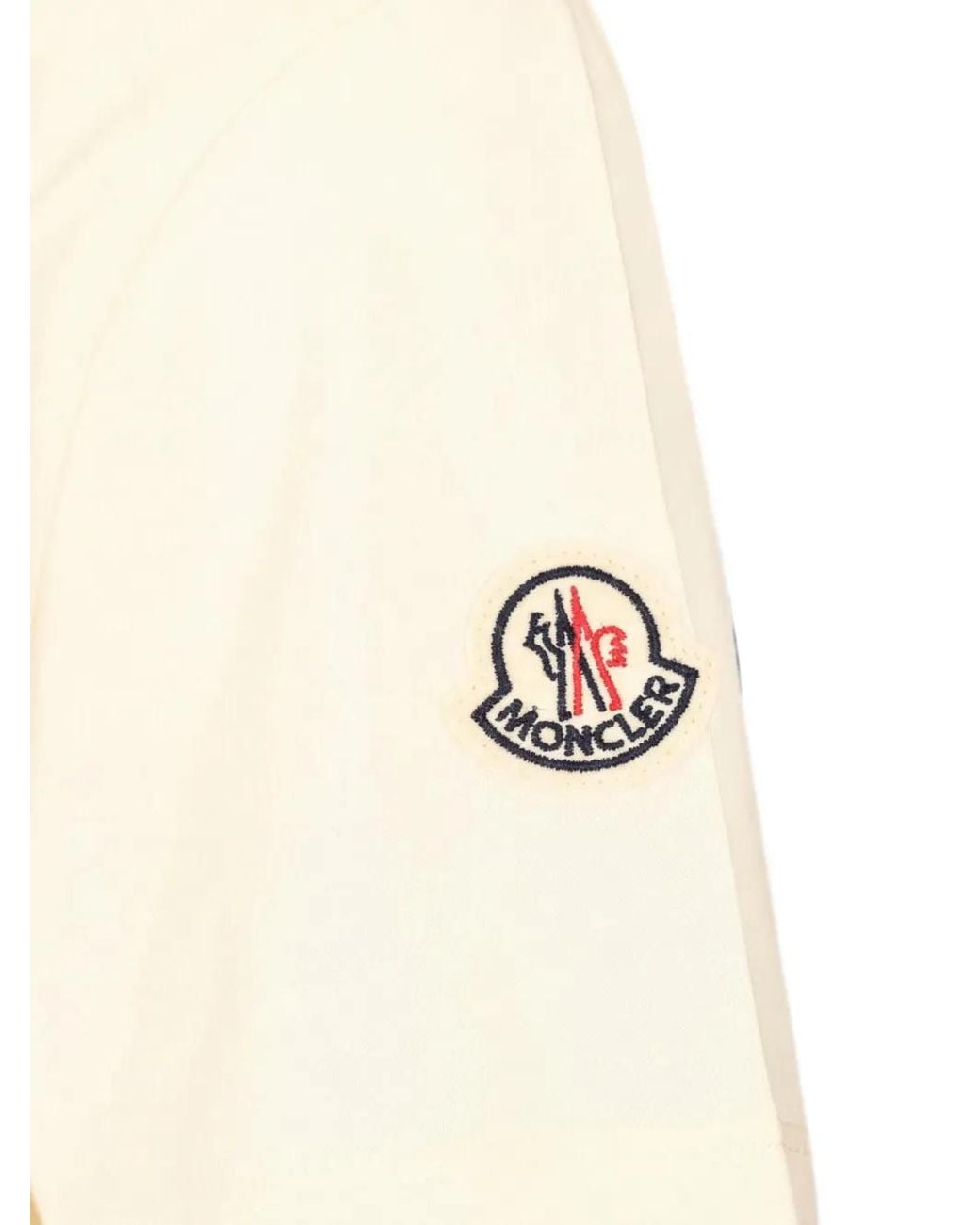 Moncler White Short-Sleeve Cotton T-Shirt