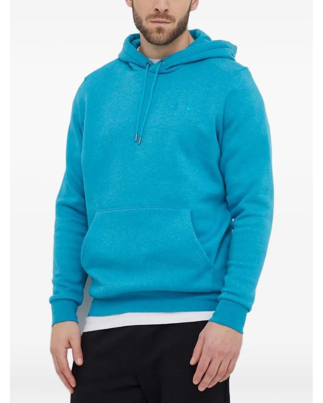 Under Armour Blue Logo-Embroidered Hoodie for men
