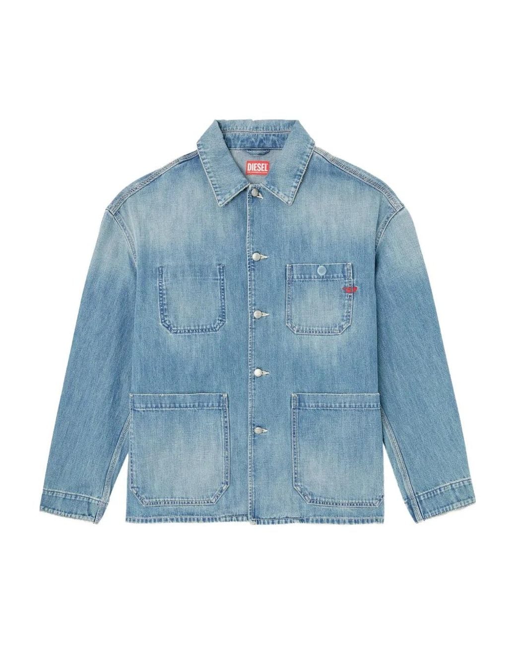 DIESEL Blue D-Stack-U Denim Jacket