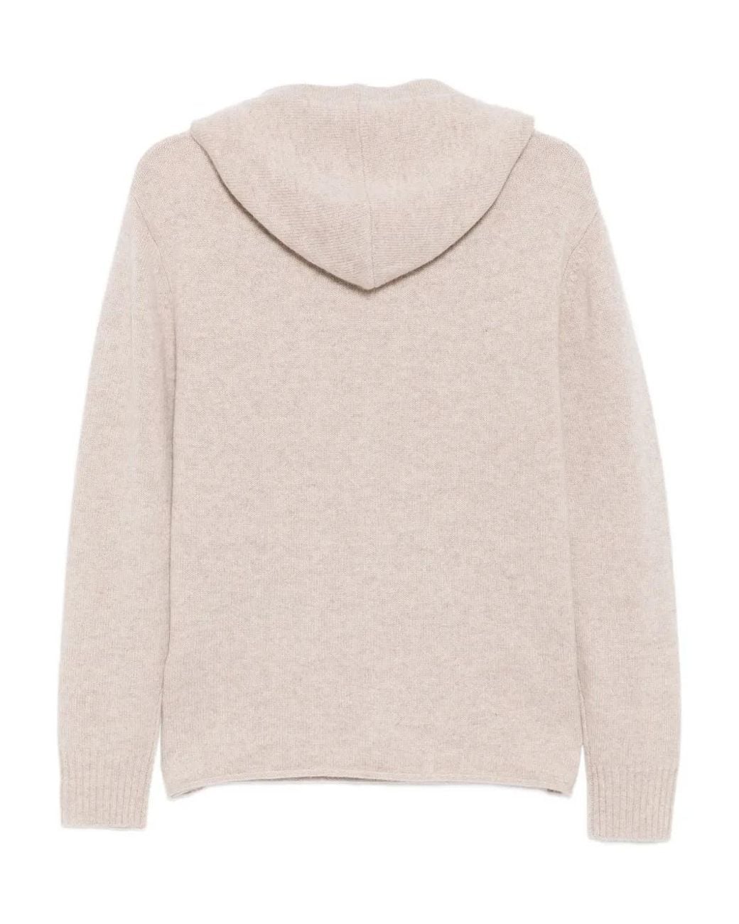 James Perse White Cashmere Hooed Pullover for men