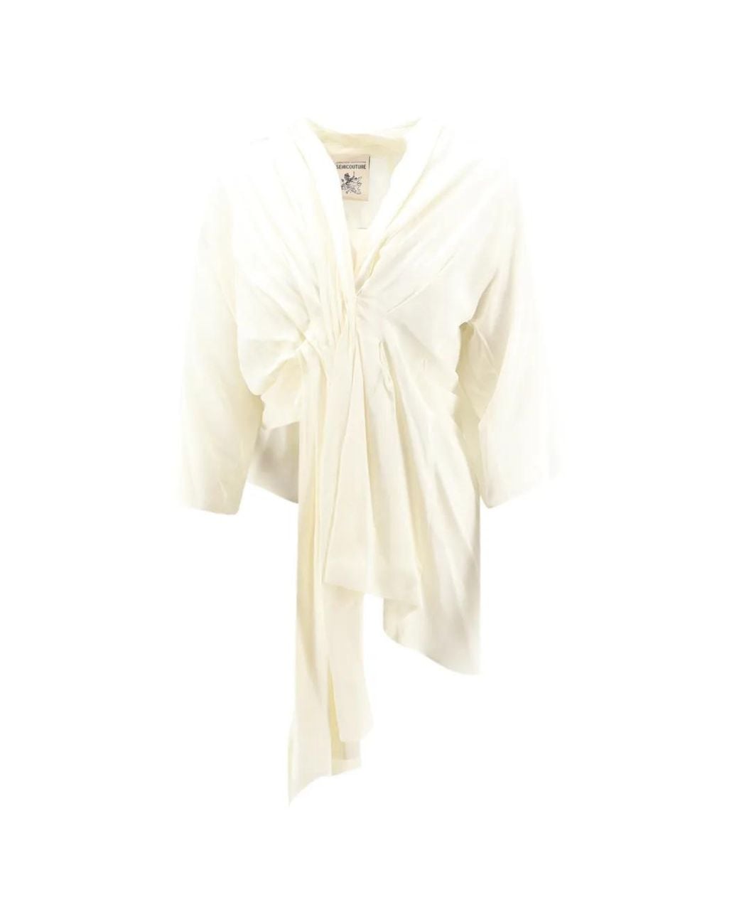 Semicouture White Josie Blouse