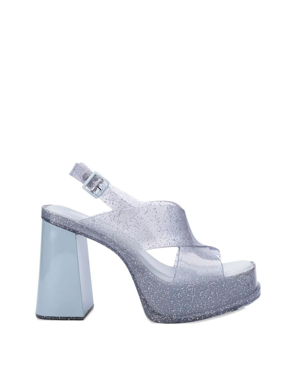 Melissa Blue Dance Heel Platform Pumps