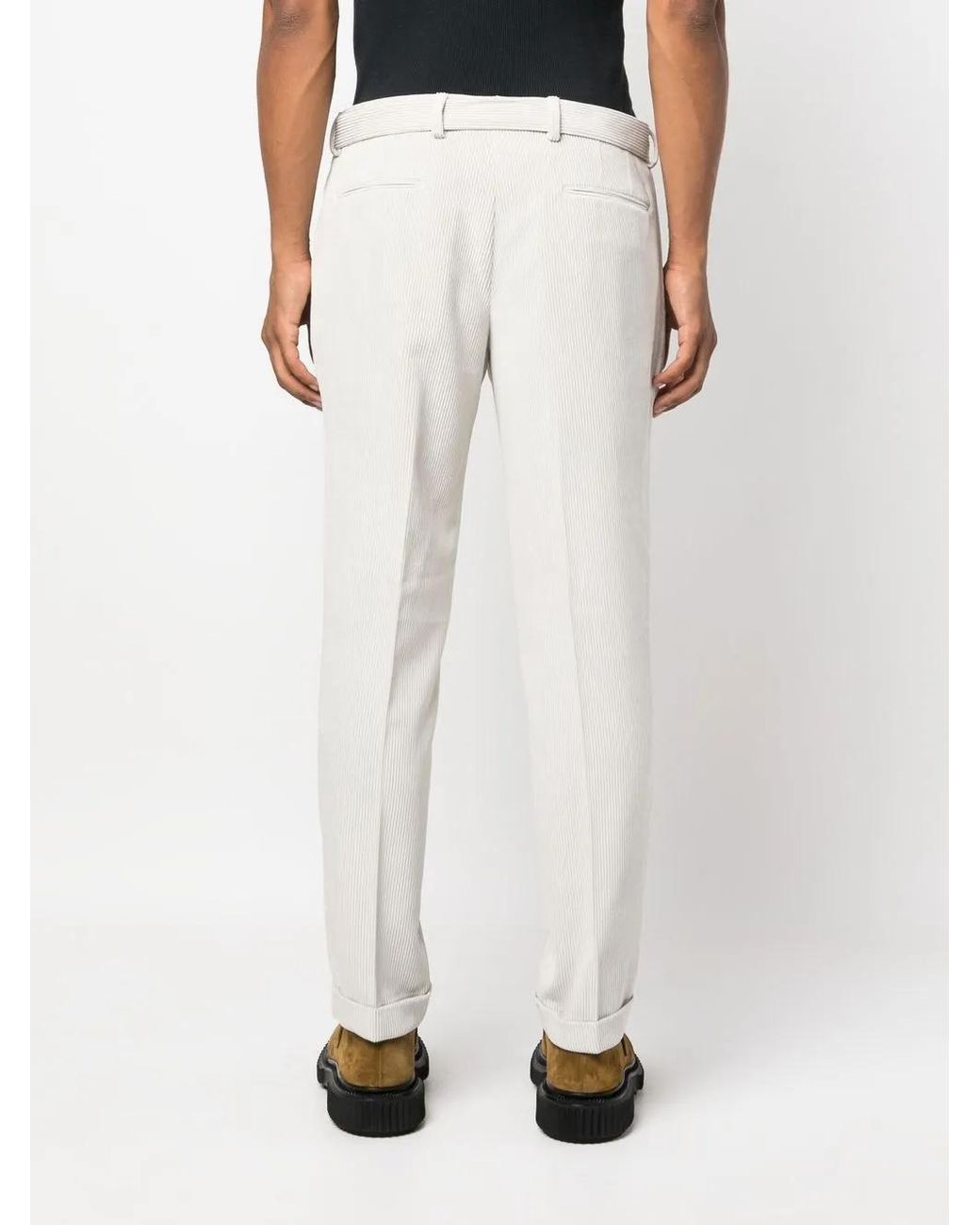 Briglia 1949 Natural Corduroy Straight-Leg Trousers for men