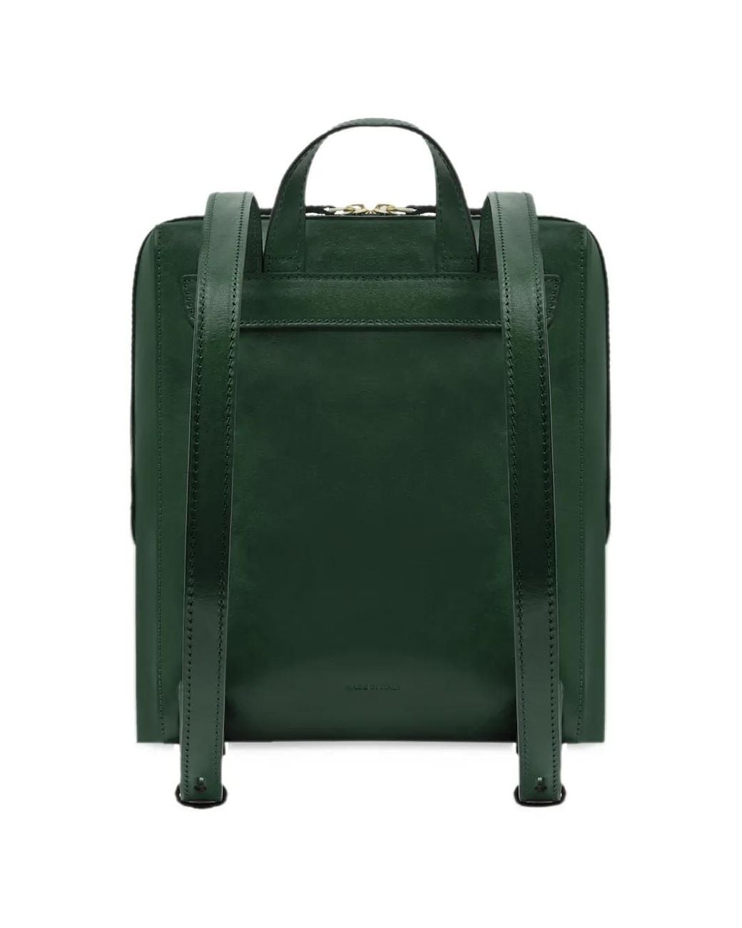 The Bridge Envelope-Pocket Leather Backpack in Green | Lyst