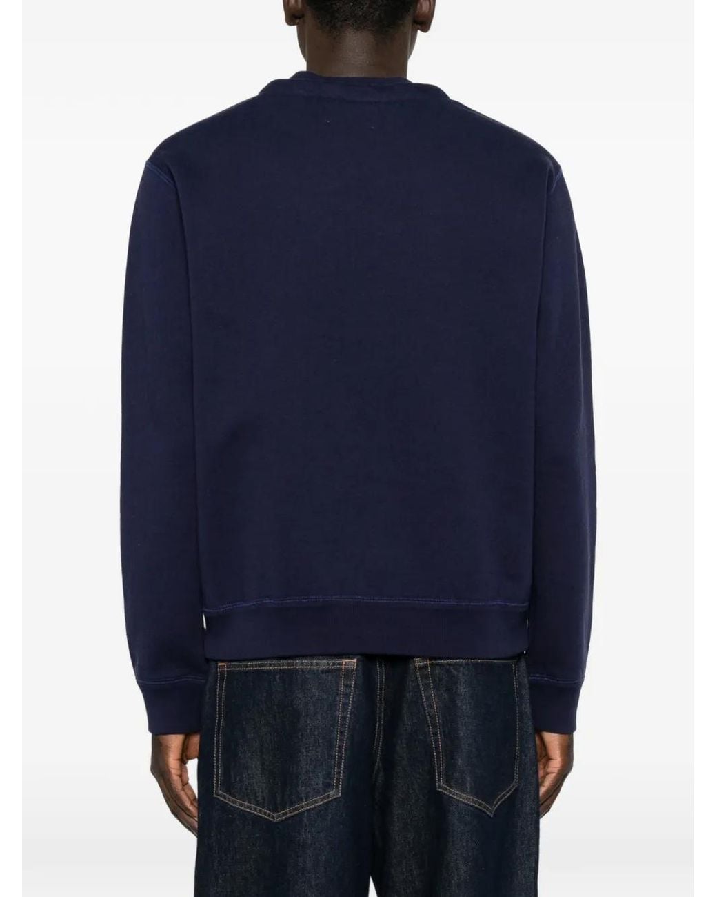 Isabel Marant Blue Logo-Embroidered Drawstring Sweater for men