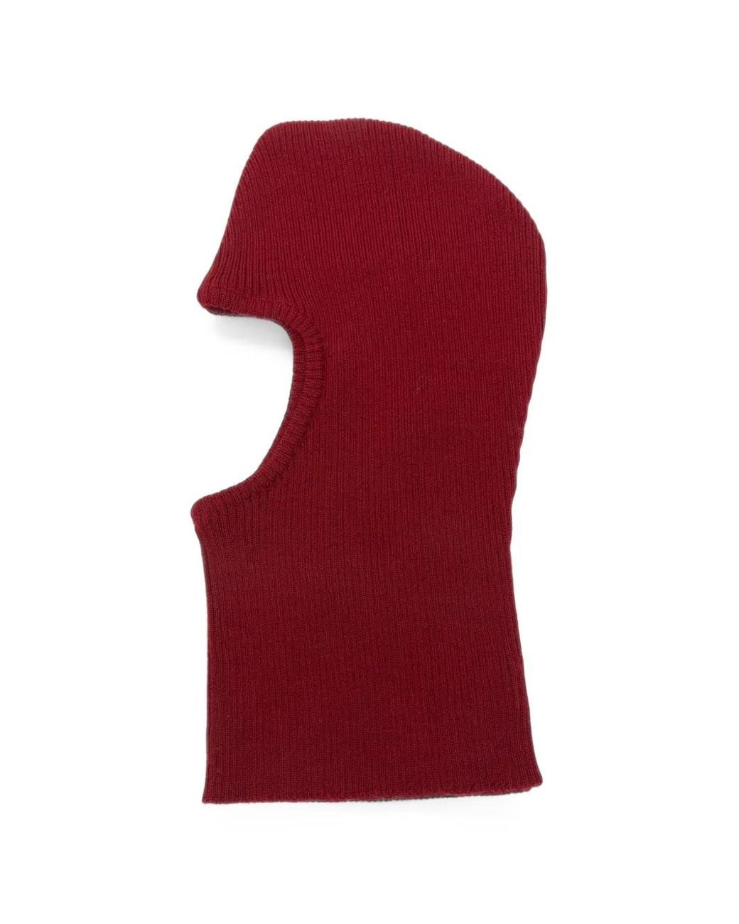 Ernest W. Baker Red Cagoule En Maille À Design Côtelé for men