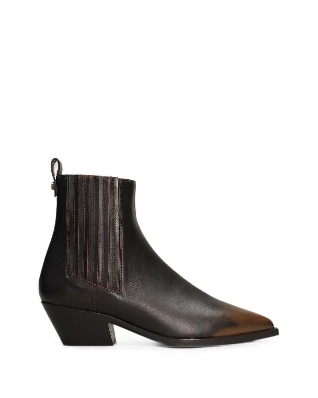 Roberto Festa Black Aurea Pointed-Toe Chelsea Boots