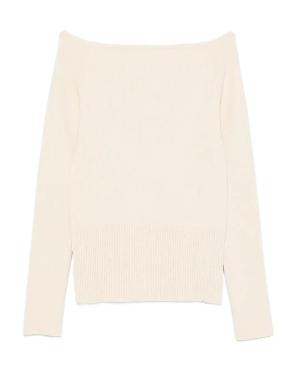Patrizia Pepe Natural Boat-Neck Sweater