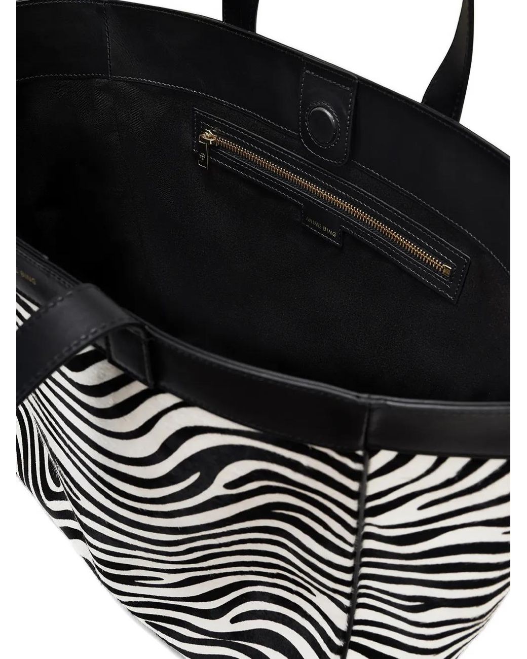 Anine Bing Black Medium Rio Tote