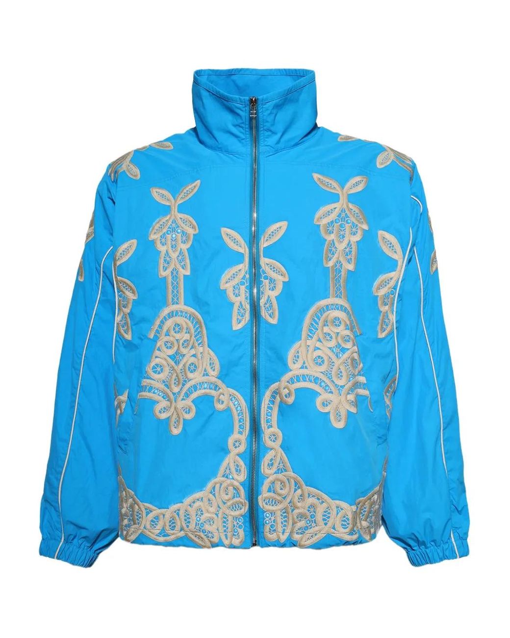 Bluemarble Blue Embroidered Jacket for men