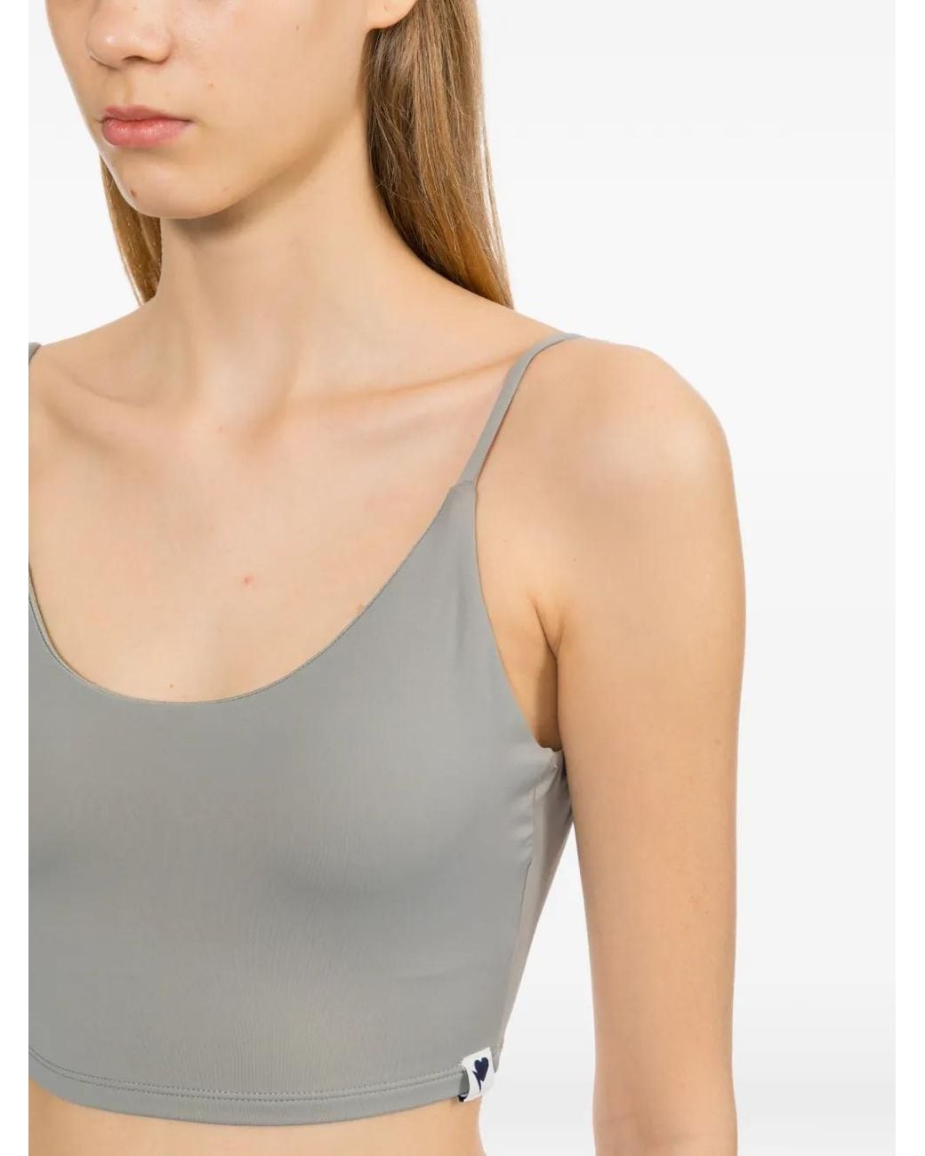 AAPE BY A BATHING AP Gray Logo-Printed Vest Top