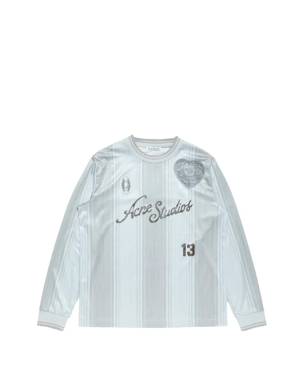 Acne Blue Logo Sports Jersey Top for men