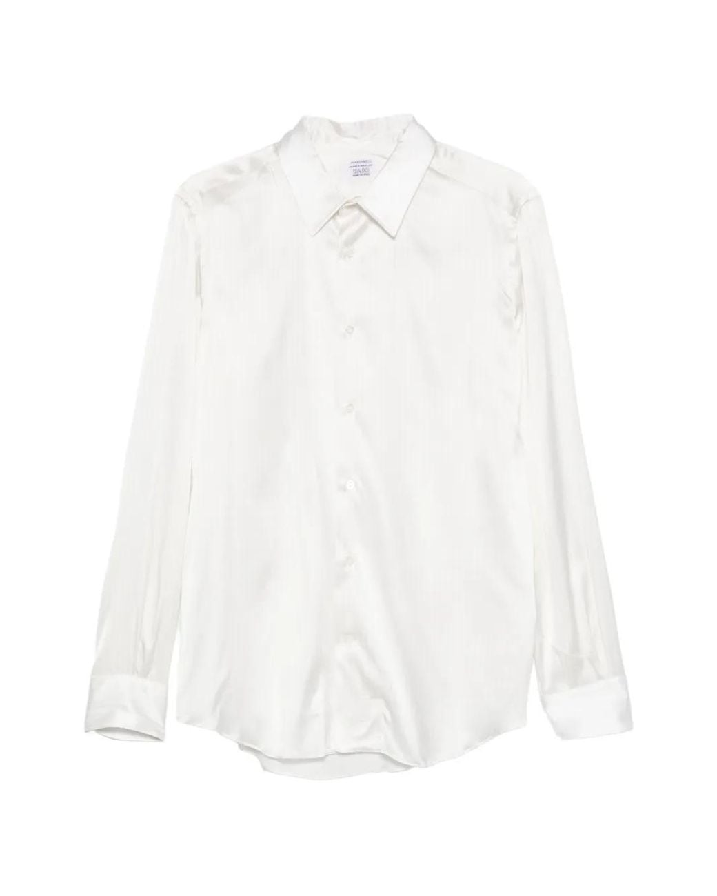 Mazzarelli White Striped Shirt for men