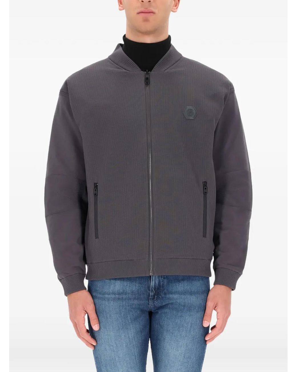 Boss Gray Future Hy Zip Sweatshirt for men