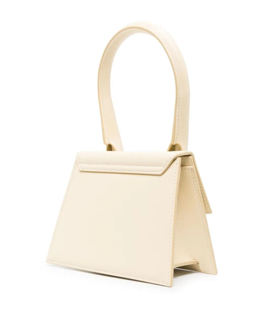 Jacquemus White Le Chiquito Moyen Leather Handbag
