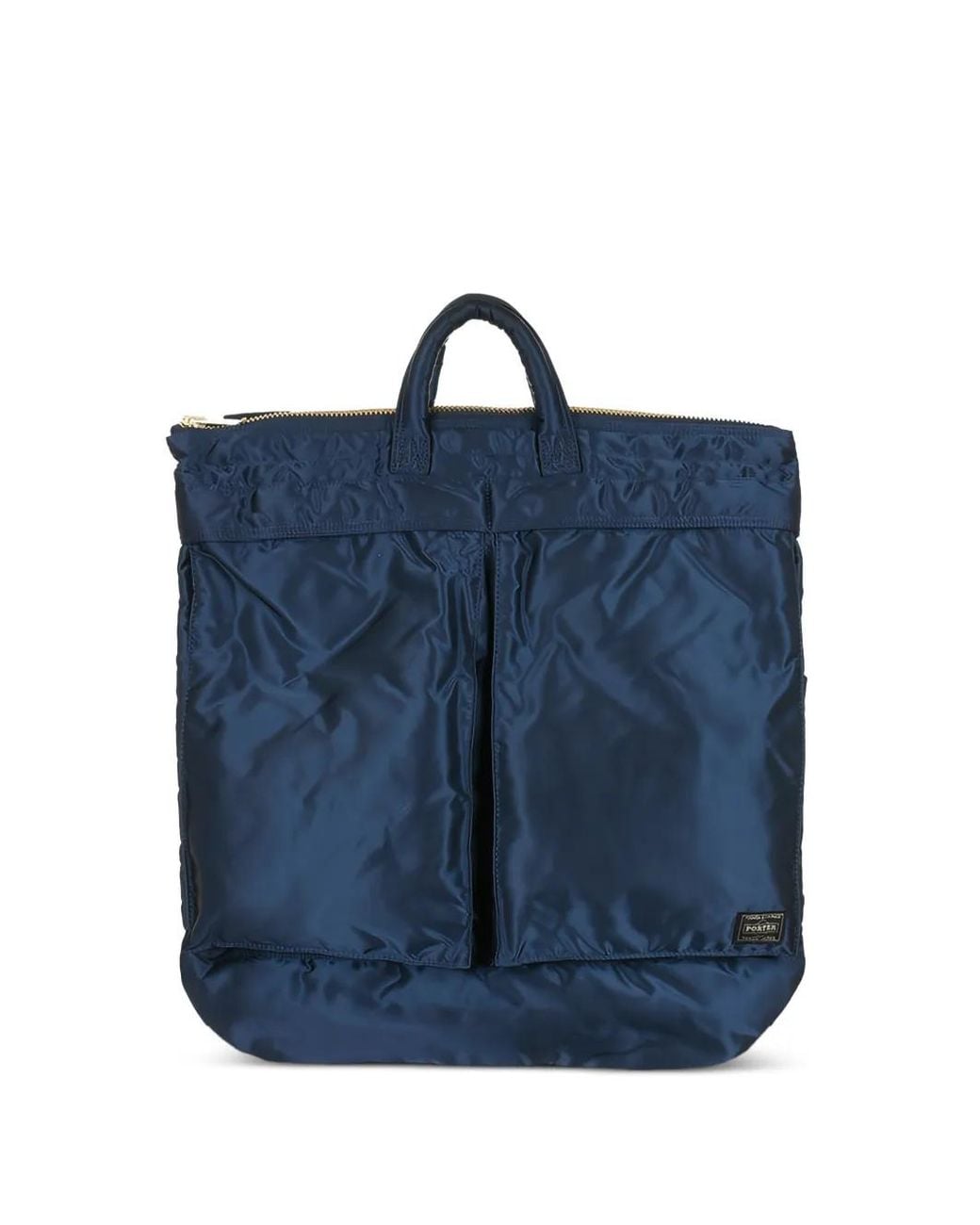 Porter-Yoshida and Co Blue Logo-Detail Tote Bag
