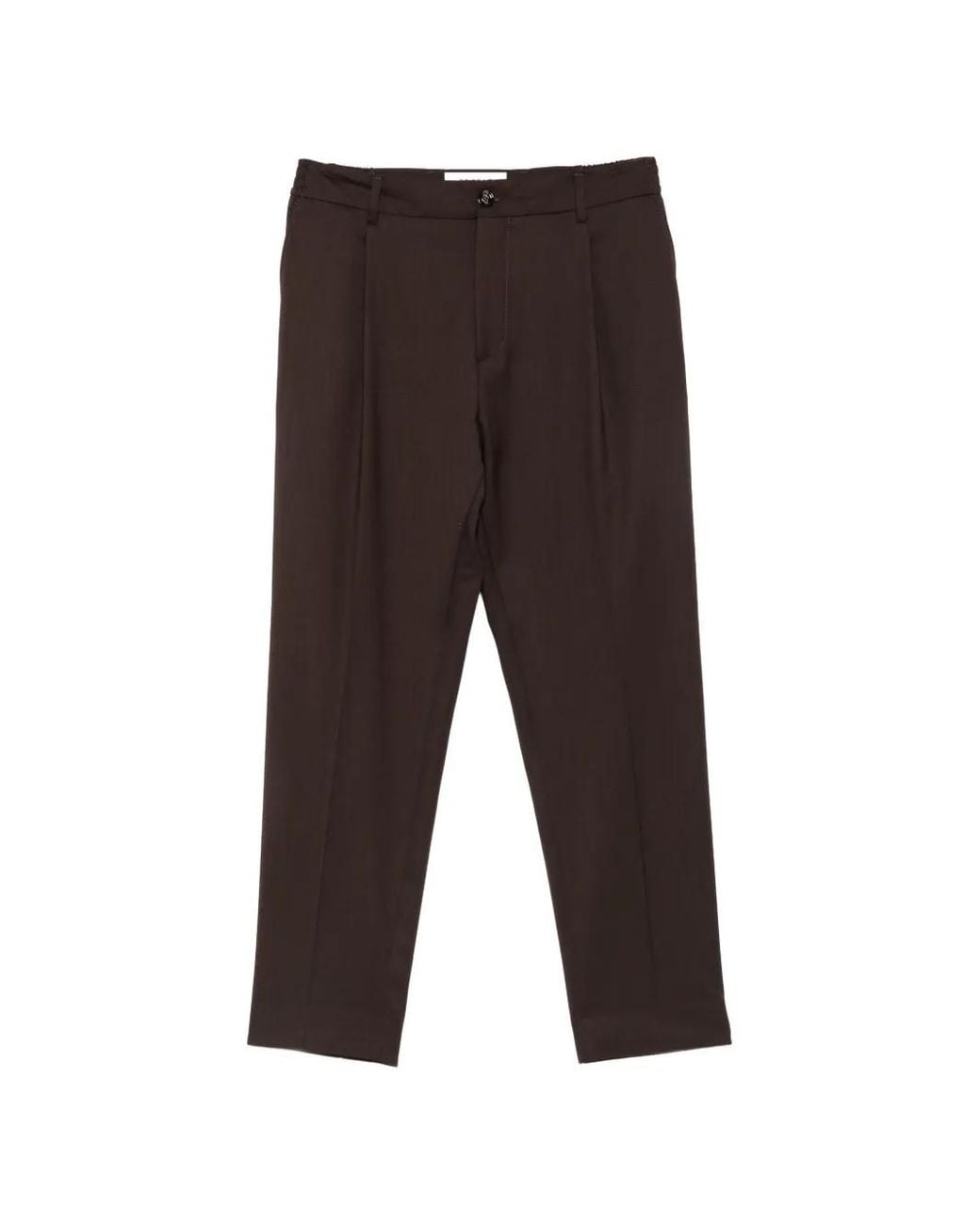 BE ABLE White Pleated Elasticated-Waist Trousers for men