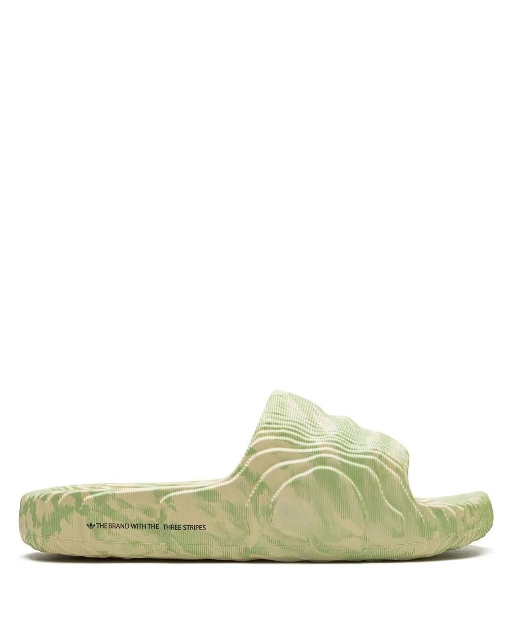 Adidas Green Adilette 22 Slides for men
