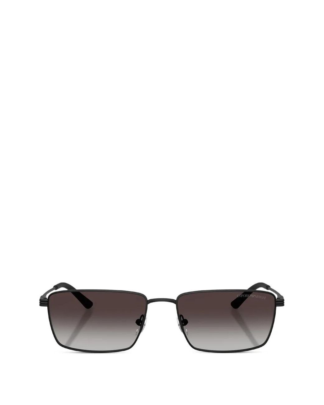 Emporio Armani Gray Rectangle Frame Sunglasses