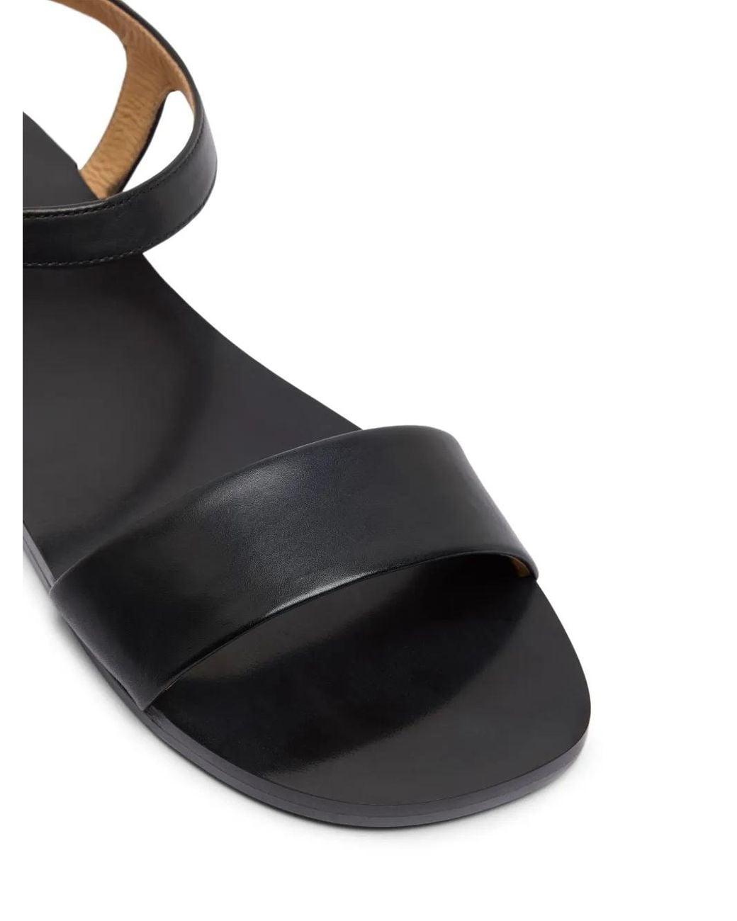 Marsèll Black Sottile Leather Sandals for men