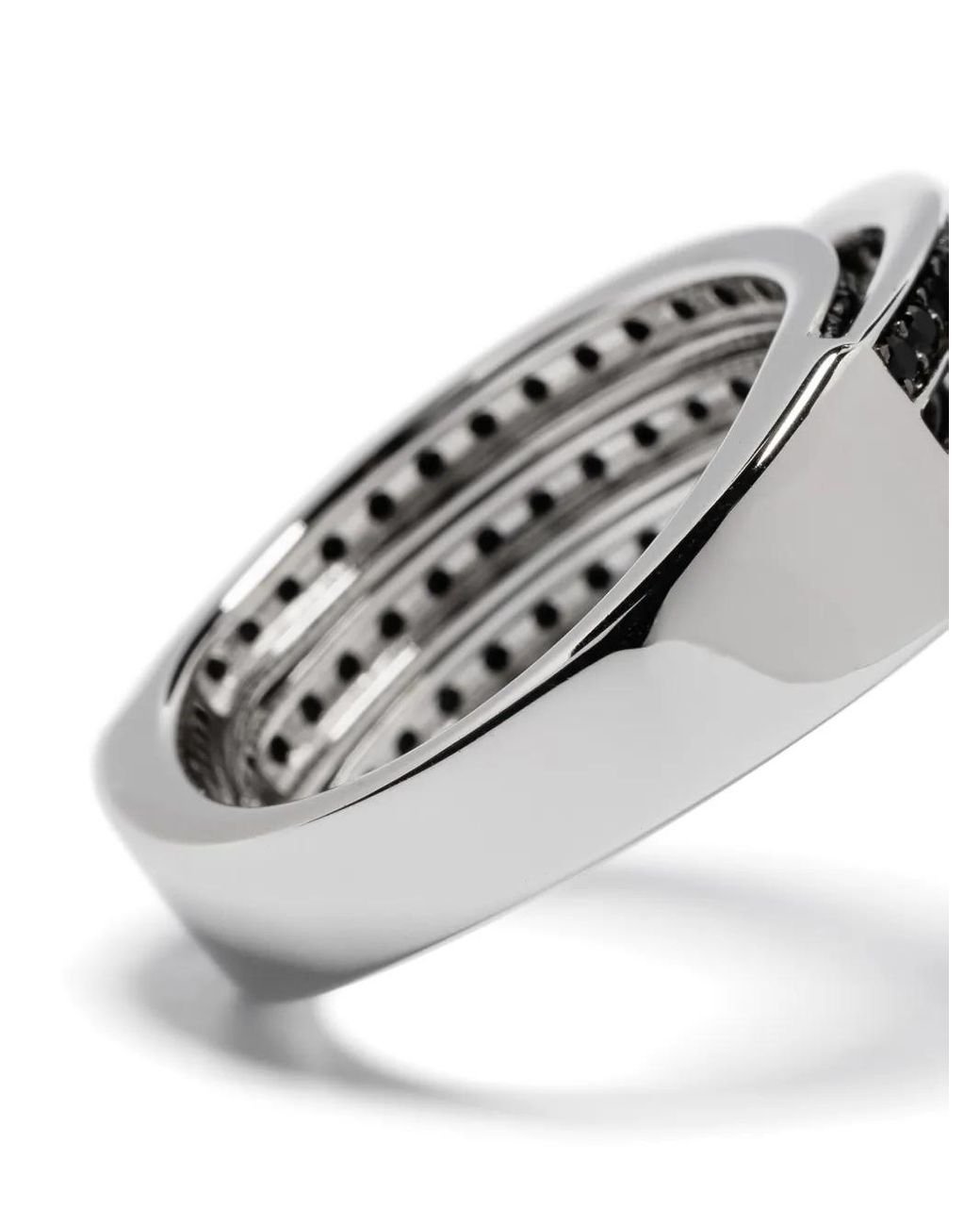 Orb Chunky Ring Tom Wood de color White