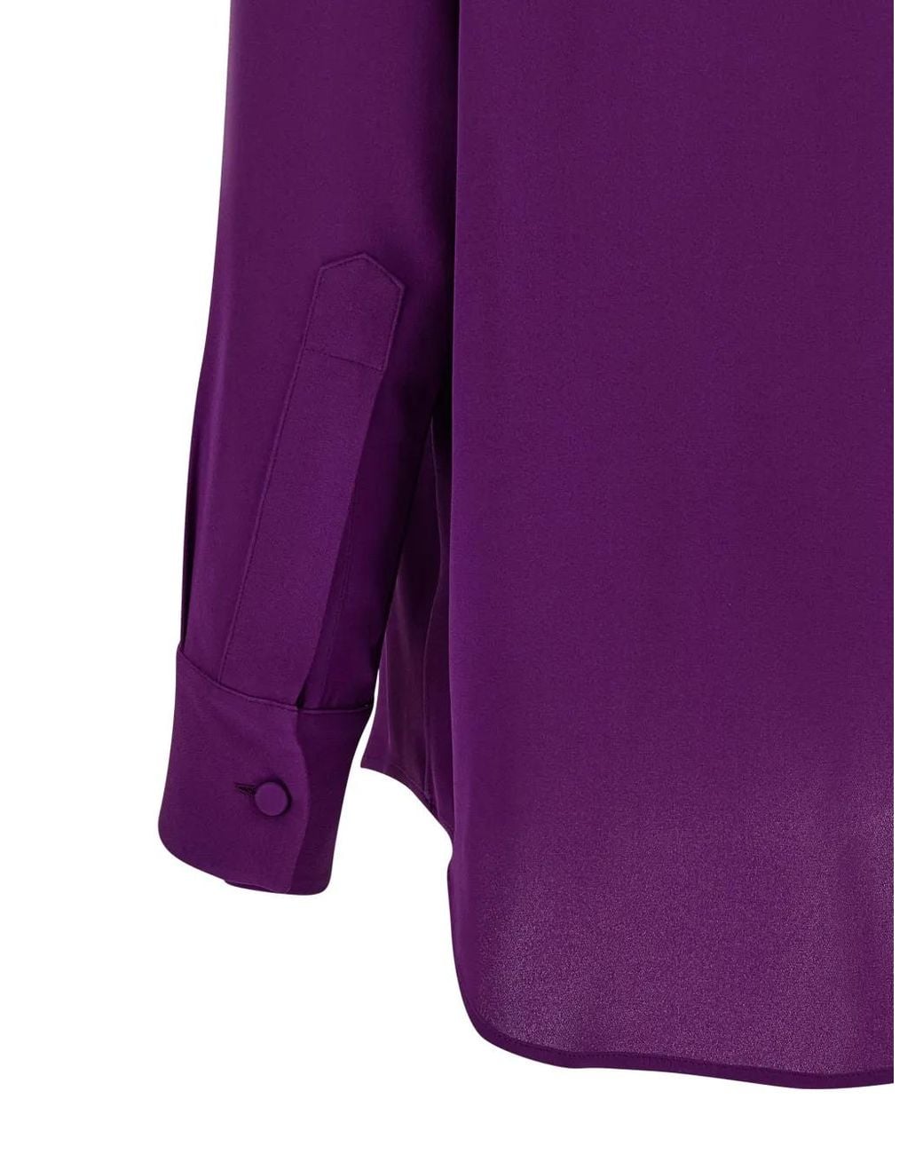 Balenciaga Purple Scarf Shirt