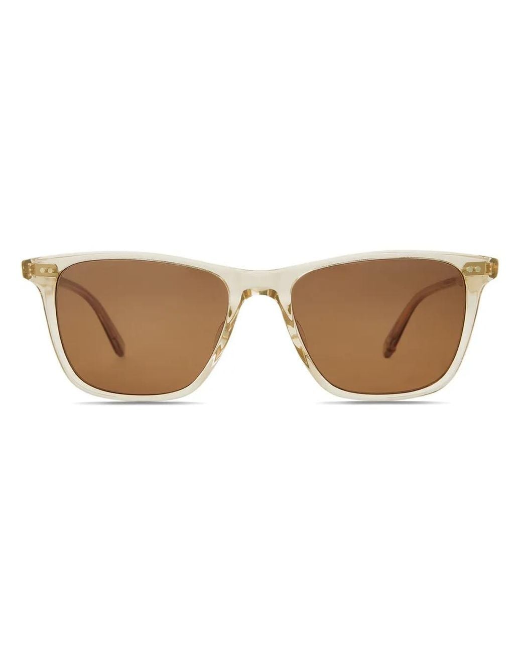Garrett Leight Brown Square-Frame Sunglasses