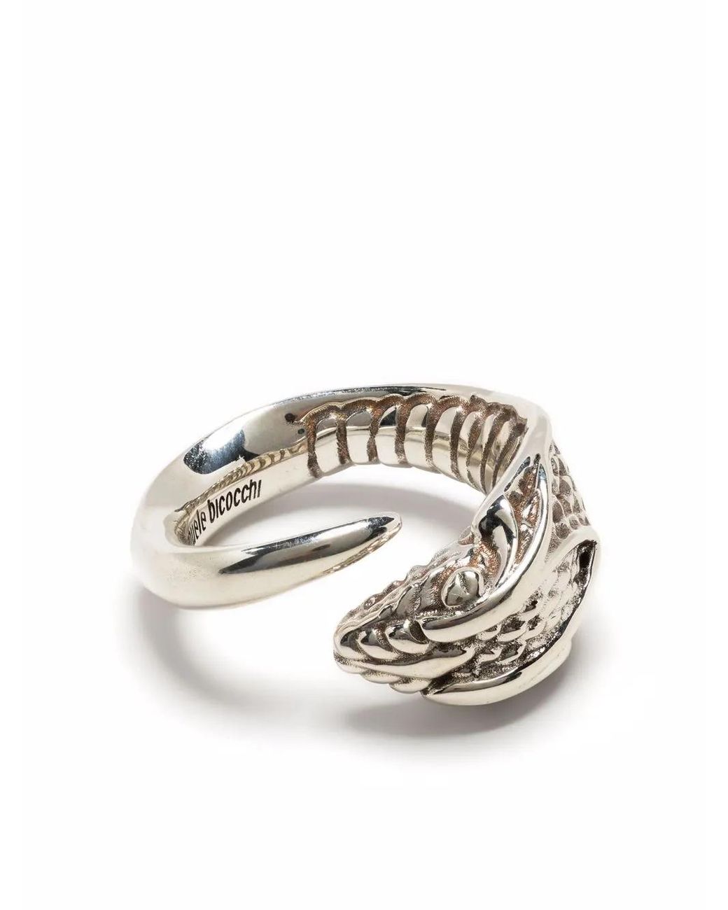 Emanuele Bicocchi White Serpent-Wrap Ring