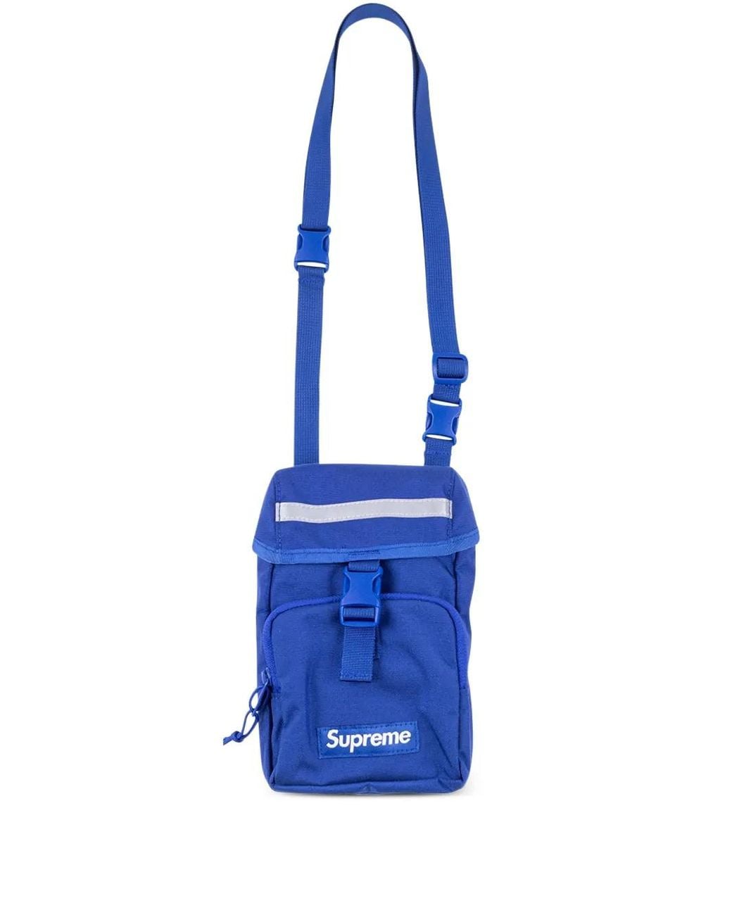 Supreme Blue Logo-Patch Camera Bag for men