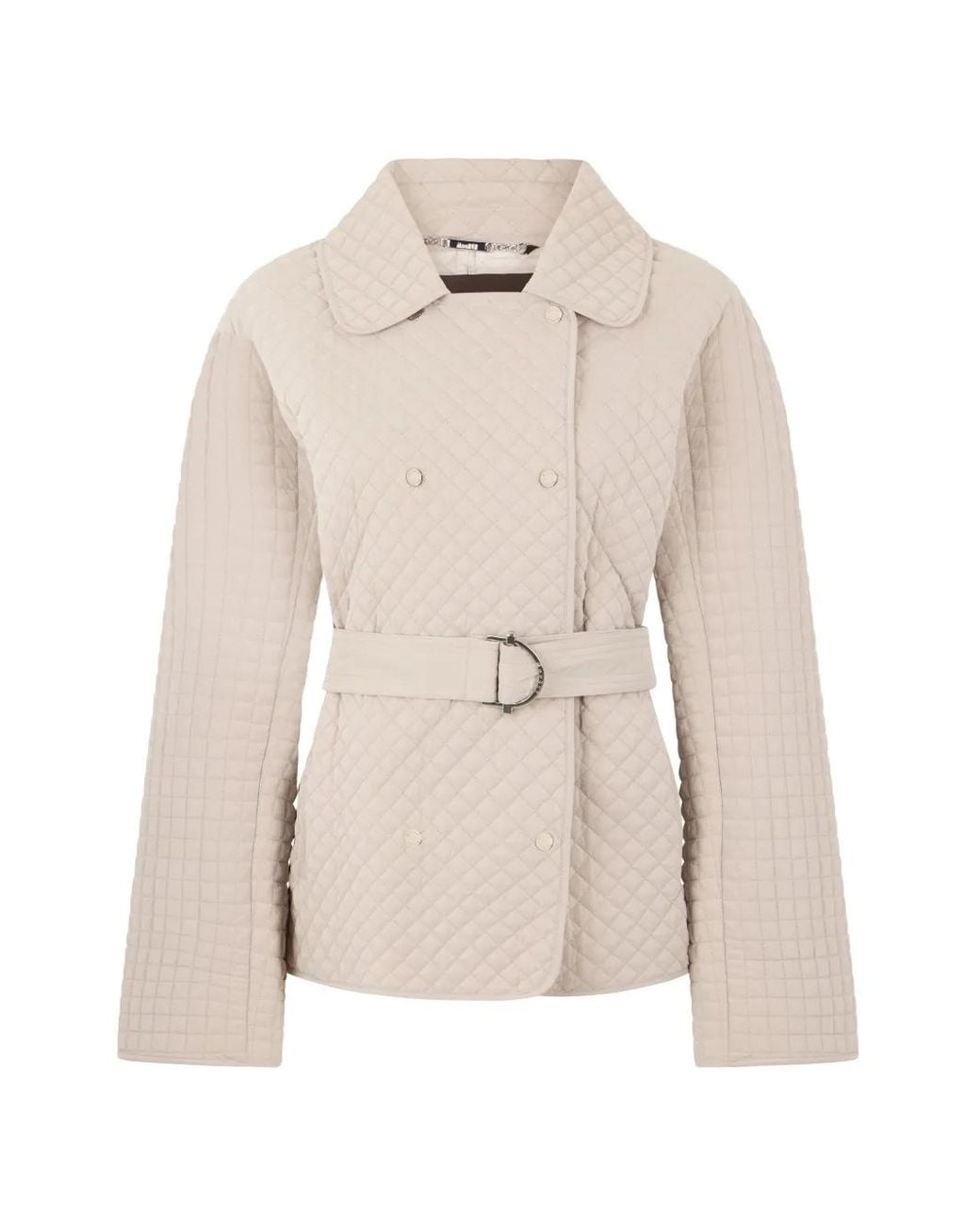 Moorer Natural Belted Puffer Jacket