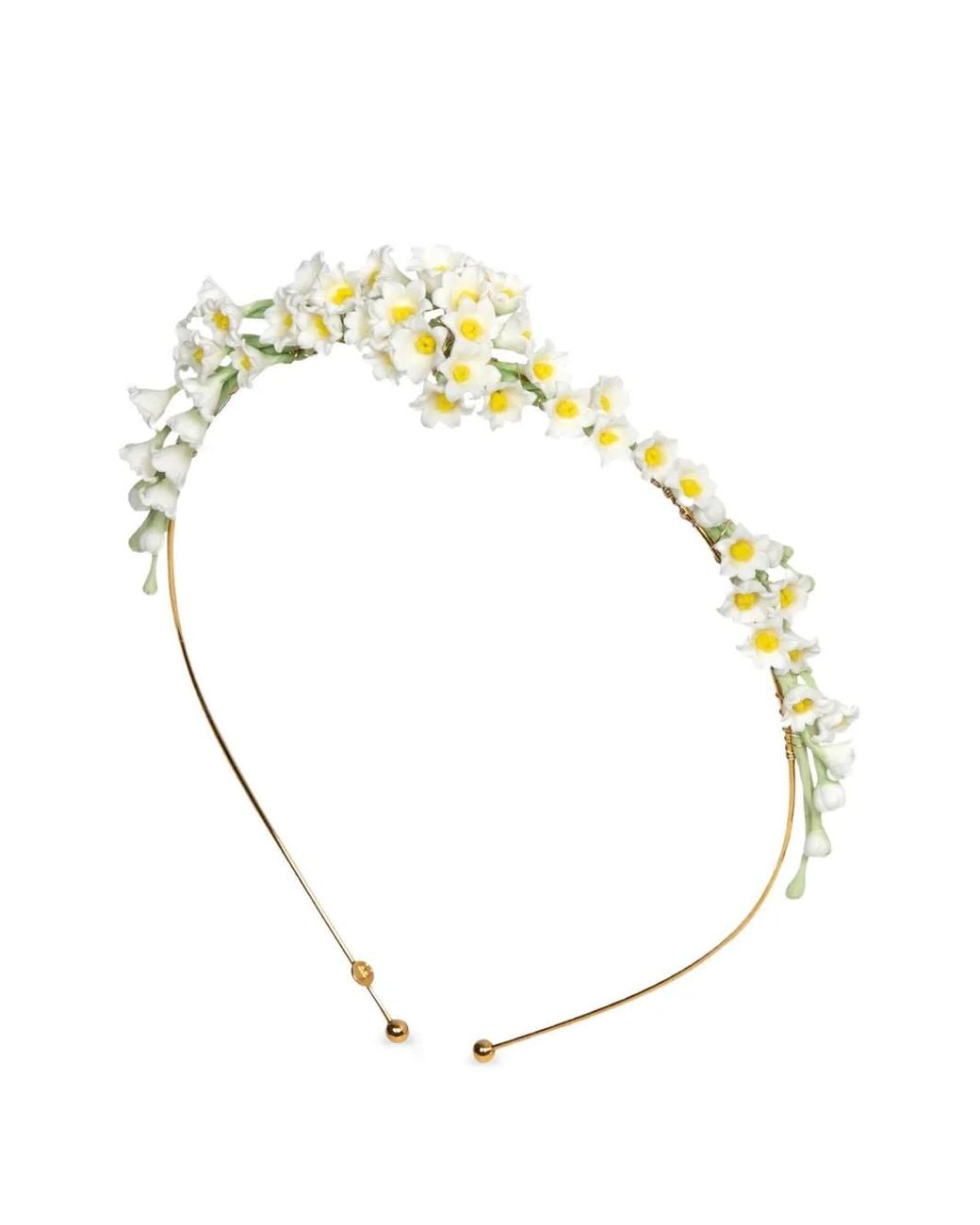 Jennifer Behr Metallic Victoria Floral-Appliqué Headband