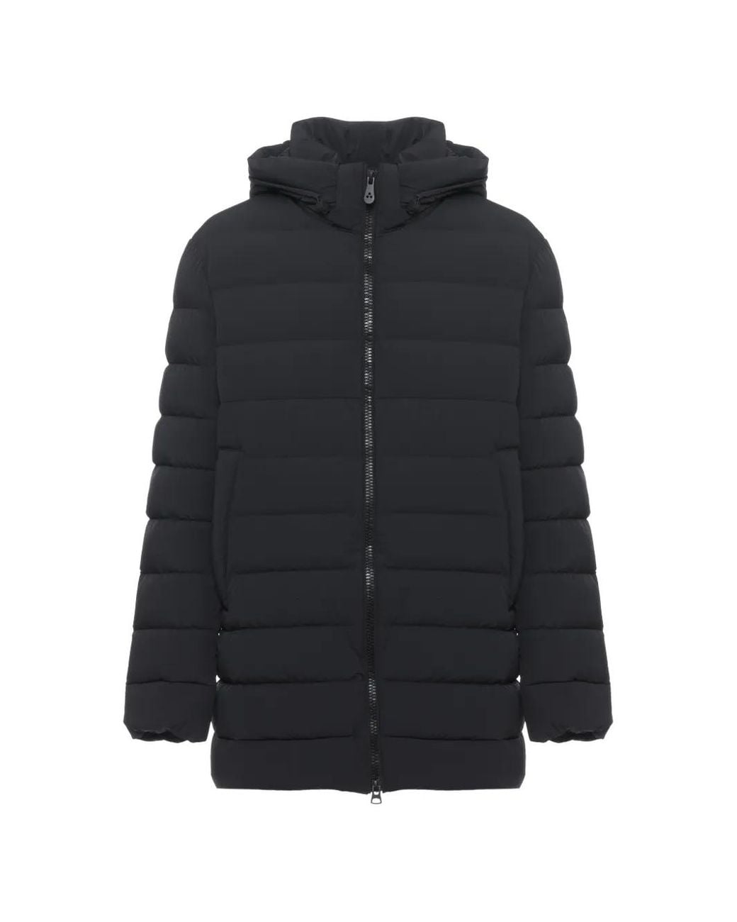 Peuterey Blue Nigel Ns Hooded Quilted Coat for men