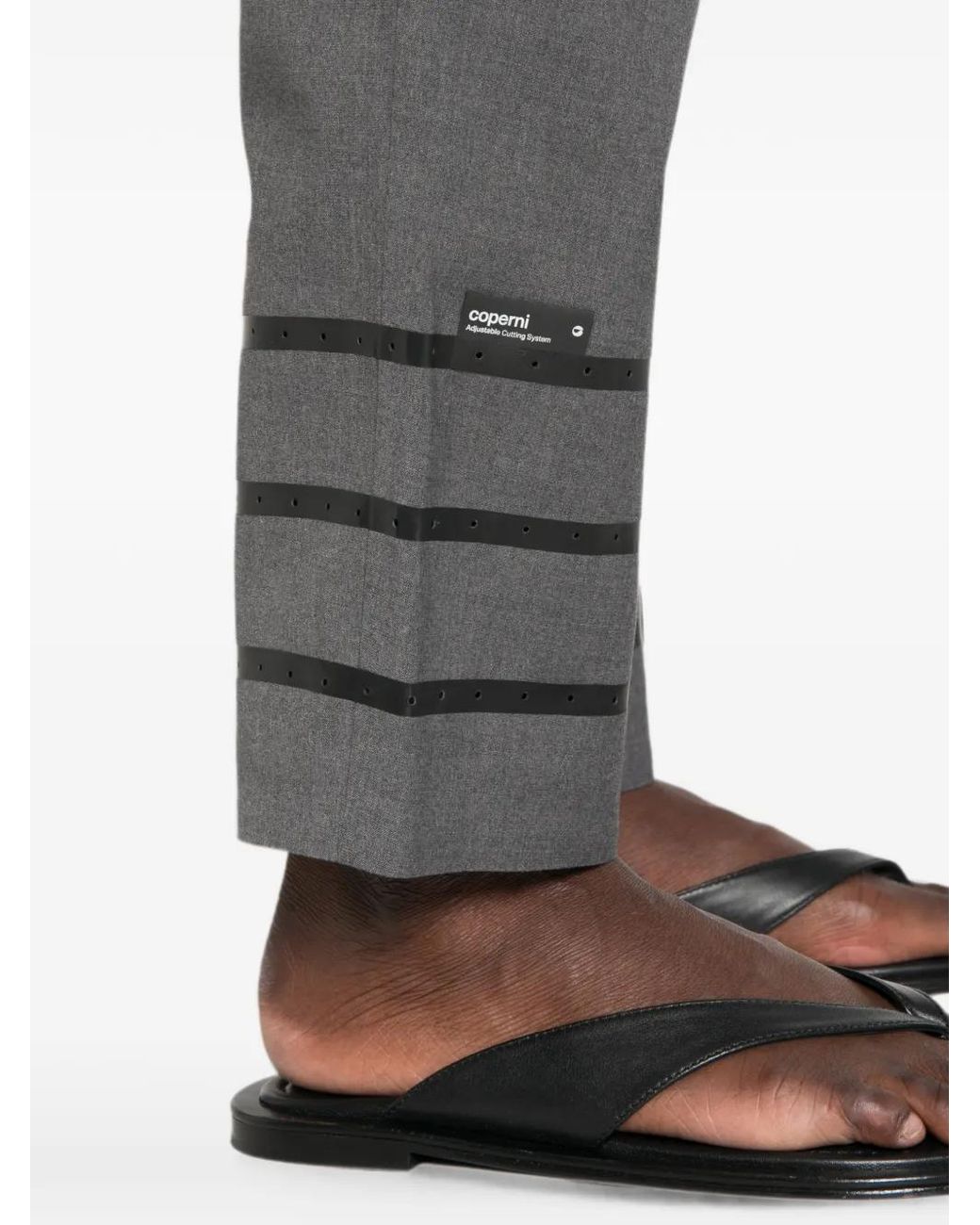 Coperni Gray Pantalon À Poches Boutonnées