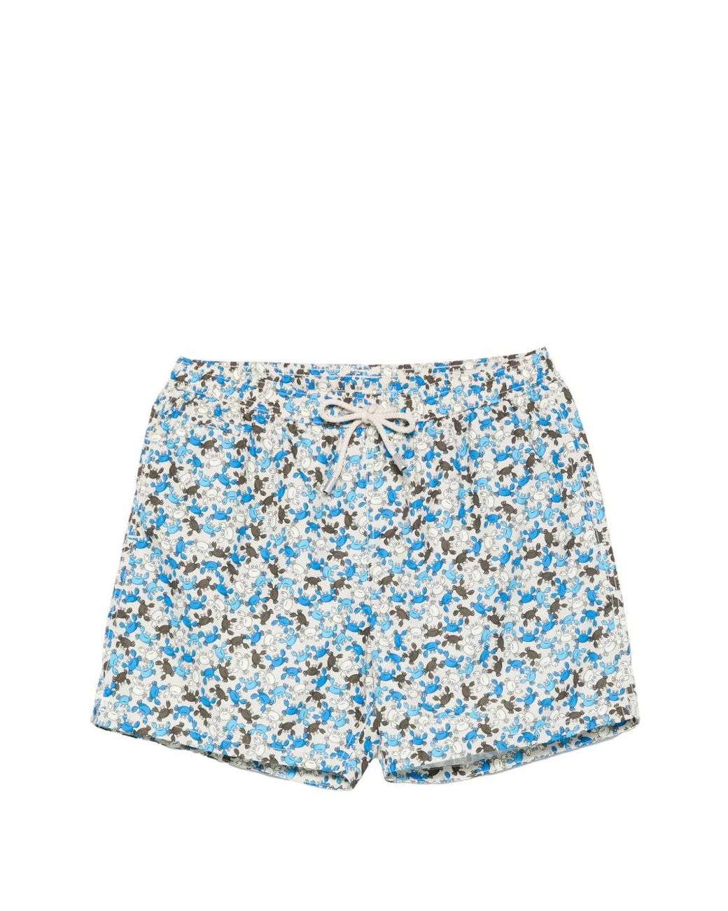 Mc2 Saint Barth Blue Lighting Micro Swim Shorts With Print for men
