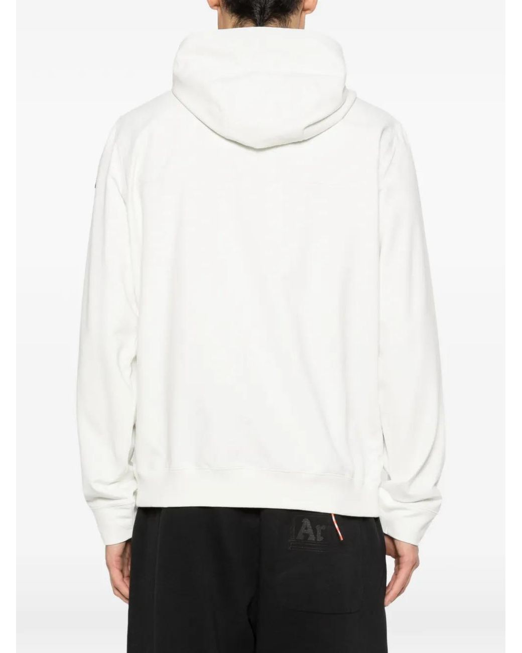 Parajumpers White Hooded Zip Jacket for men
