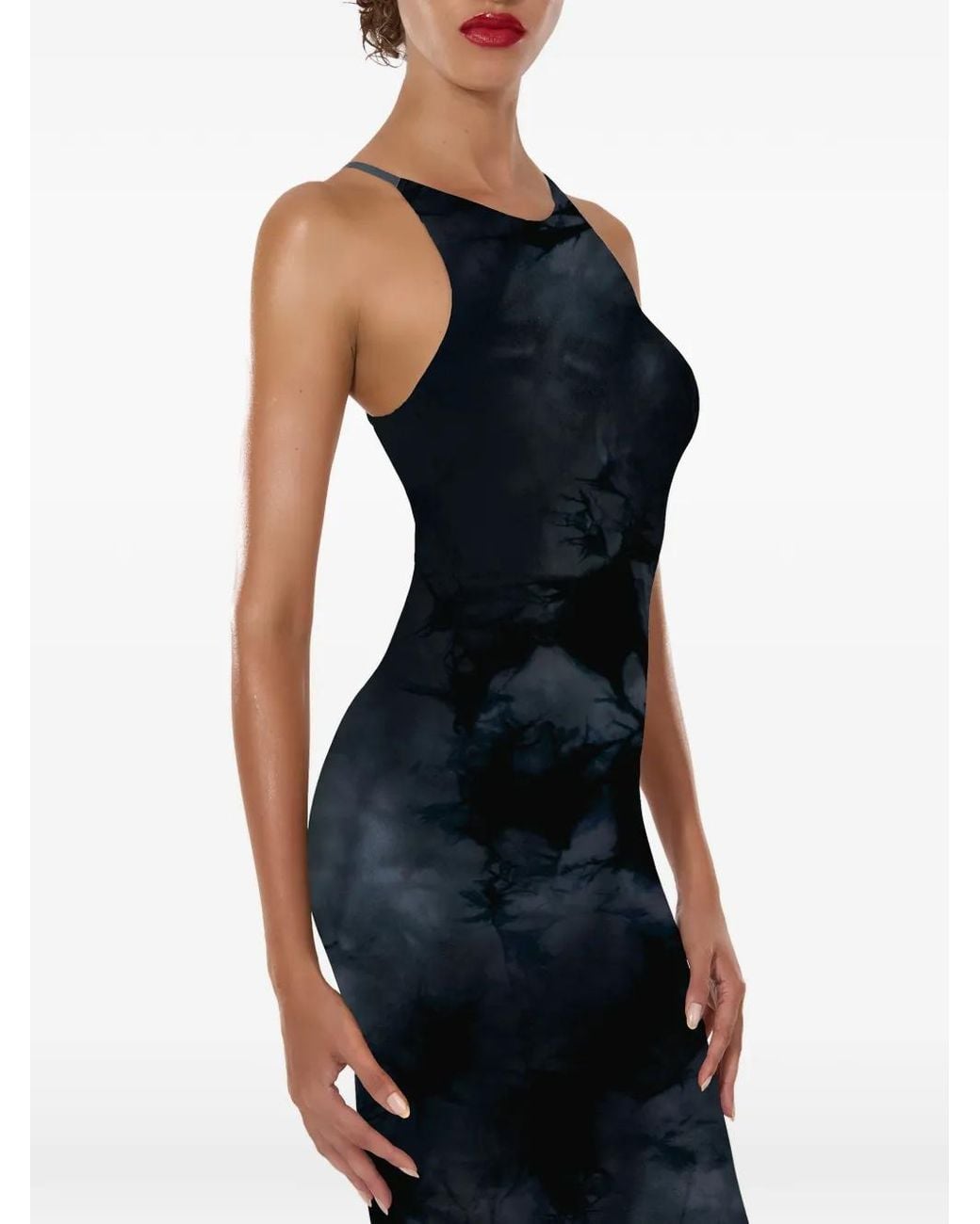 Wolford Ink Fatal Dress in Blue