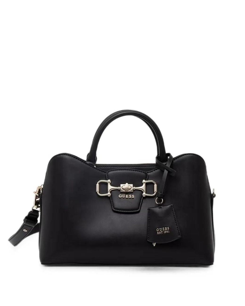 Guess Black Janie Logo Handbag