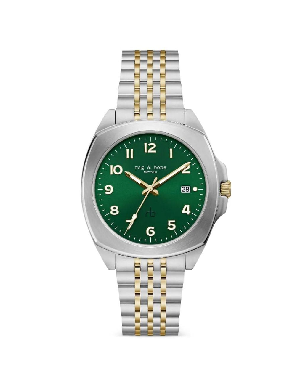 Rag & Bone Green Bleeker 40Mm Watch for men