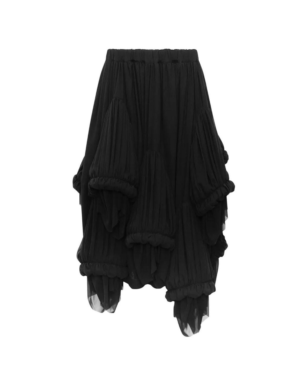 Comme des Garçons Black Layered Asymmetric Skirt