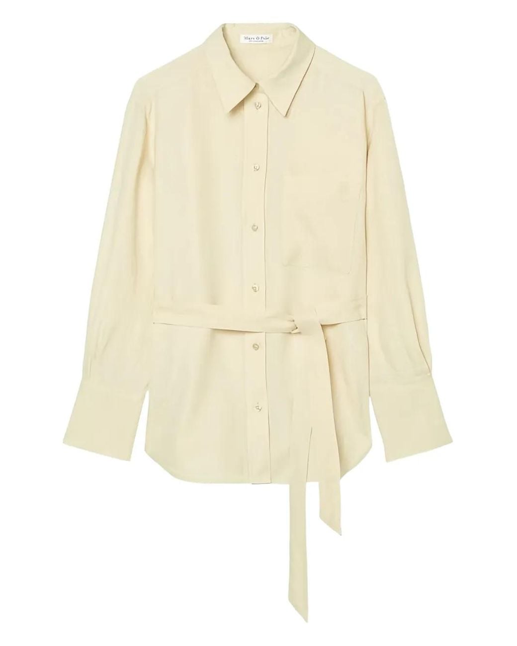 Marc O' Polo Natural Belted Button-Up Shirt