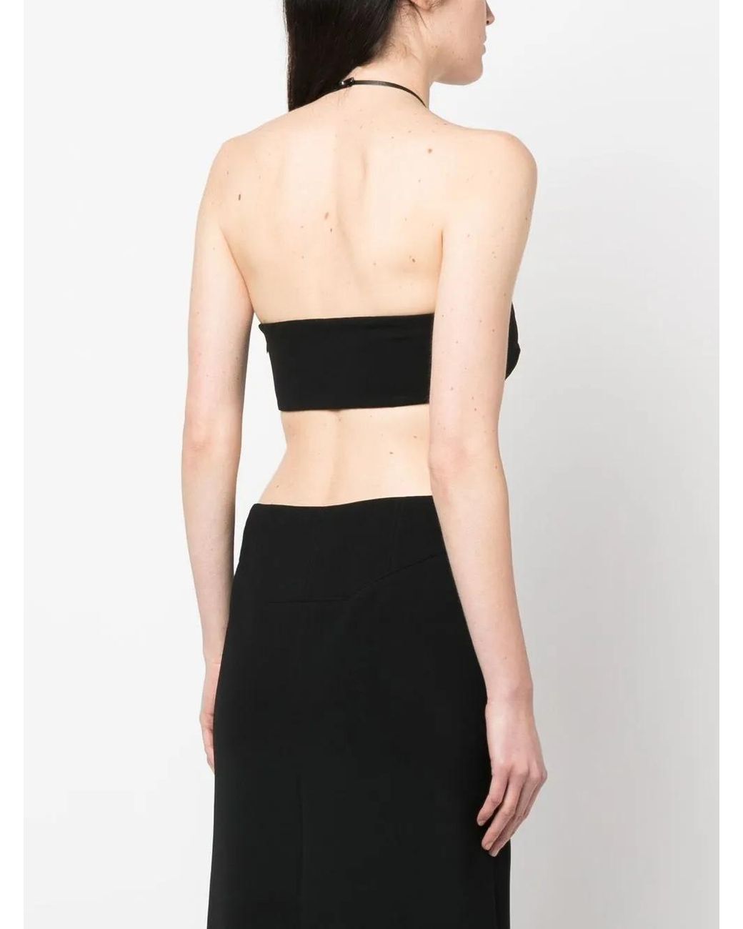 DSquared² Black Halterneck Bralette Top