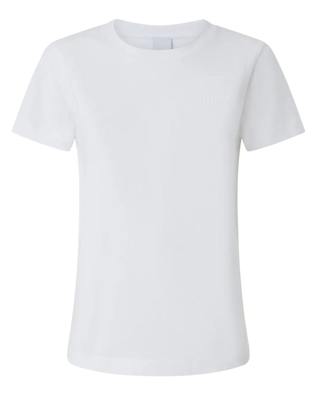 Pinko White 100% Cotton T-Shirt, Classic Design